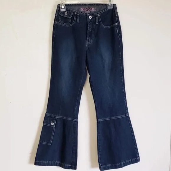 Silver Jeans Denim - Silver Jeans Co. Women's 26x29 Flare Leg Carpenter Dark Wash RARE NEW Vtg 90s
